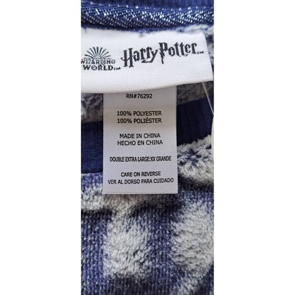 NEW Harry Potter Wizarding World 2Pc Blue XXL Lounge Set Fleece Women's Pajamas - Picture 4 of 7